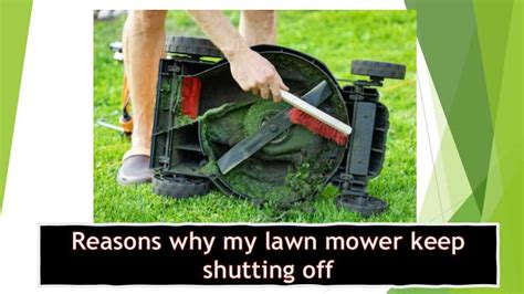 Why does my electric lawn mower keep cutting off?