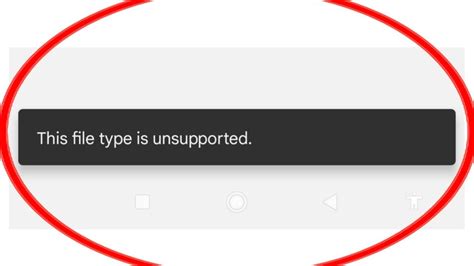 Why does my email say unsupported file type?