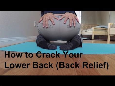 Why does my lower back crack when I squeeze my bum?