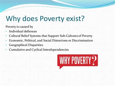 Why does poverty exist?
