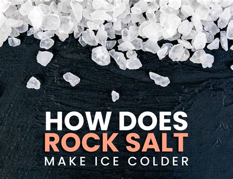 Why does rock salt make ice colder?