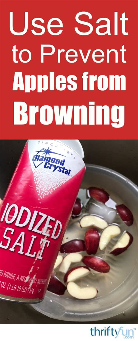 Why does salt prevent browning?