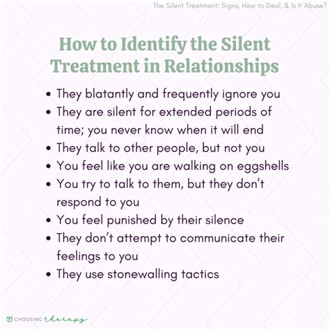 Why does someone give the silent treatment?