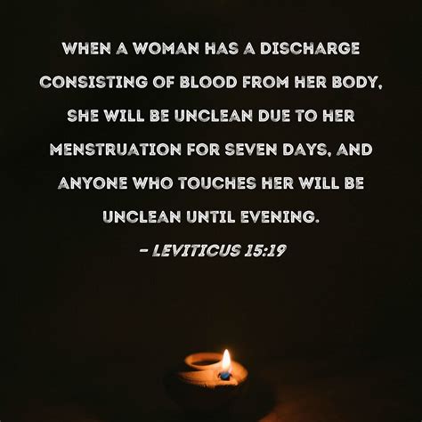 Why does the Bible say menstruation is unclean?