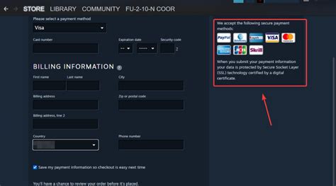 Why doesn't Steam accept my card?