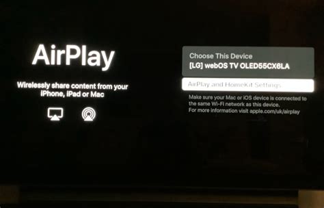 Why doesn t AirPlay work on lg TV?