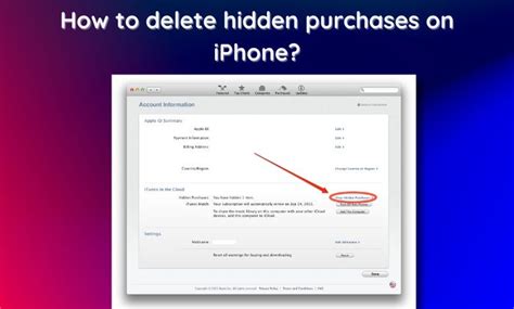 Why doesn t Apple let you delete hidden purchases?