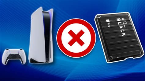 Why don't external hard drives work on PS5?