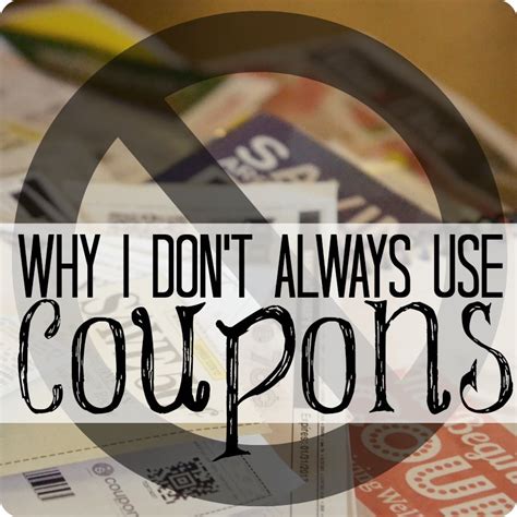 Why don't people use coupons?