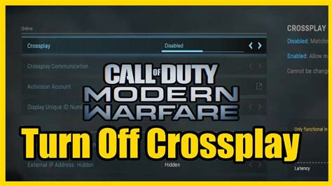Why don t i have a crossplay option on MW3?