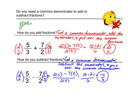 Why don t you need a common denominator when multiplying fractions?