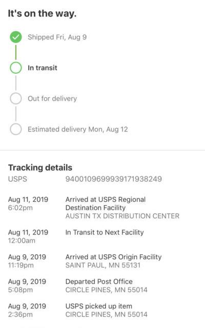 Why has my parcel been in transit for 3 days?