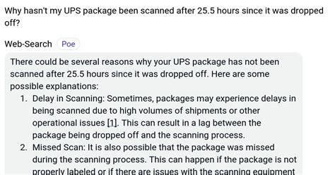 Why hasn t my package been scanned in 3 days?