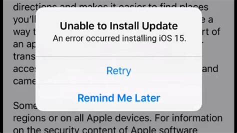 Why iOS 15 is not installing in 6s?