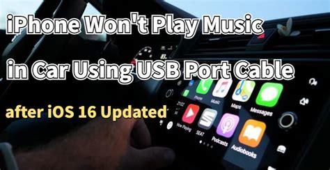 Why iPhone won't play through USB?