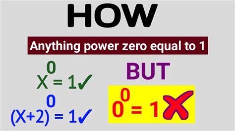 Why is 0 to the power of 0 not 1?