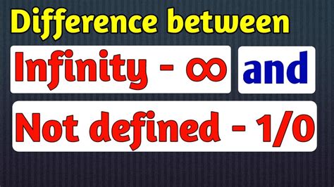 Why is 1 ∞ not defined?