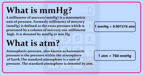 Why is 1 atm 760 mmHg?