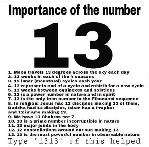 Why is 13 a holy number?
