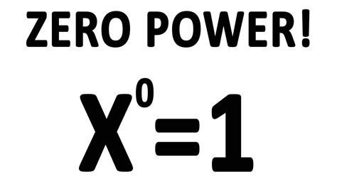 Why is 2 to the power of 0 1?