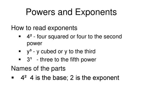 Why is 3 to the second power?