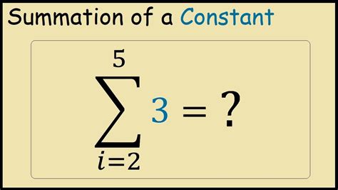Why is 5 a constant?