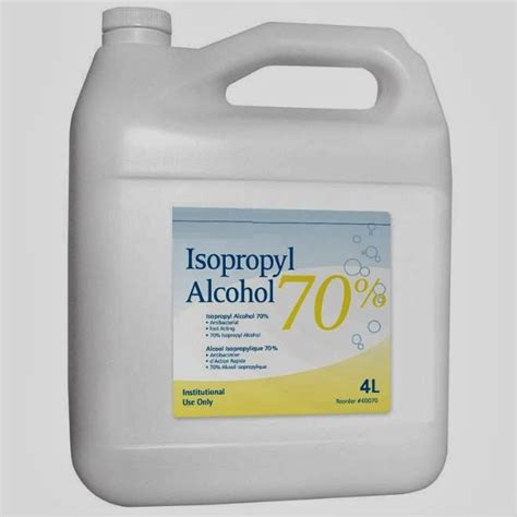 Why is 70% isopropyl alcohol used?