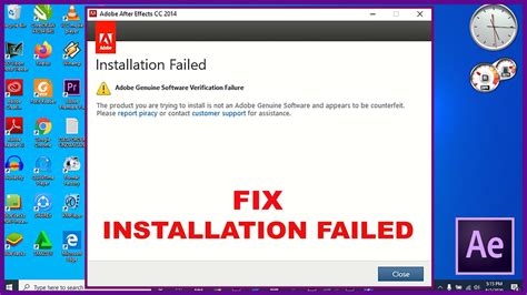 Why is Adobe failing to install?