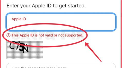 Why is Apple ID not valid?
