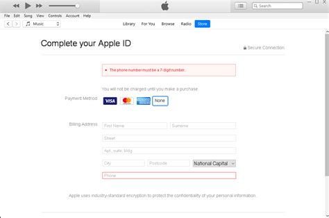 Why is Apple asking for a 7 digit phone number?