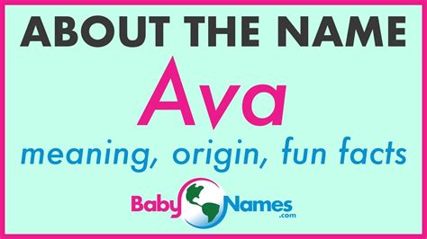 Why is Ava called Ava?