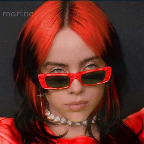 Why is Billie Eilish hair red?