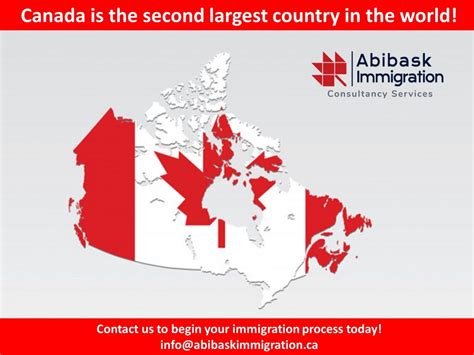 Why is Canada the second largest country?