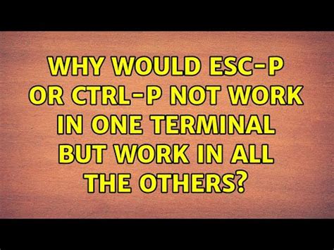 Why is Ctrl P not working?