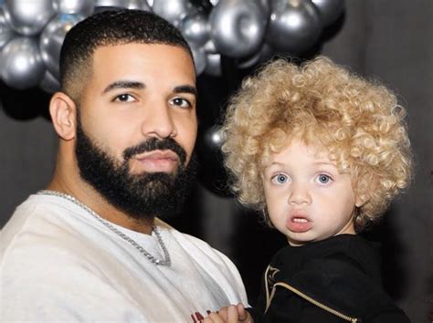 Why is Drake's son hair blonde?