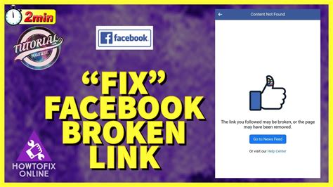 Why is Facebook link broken?