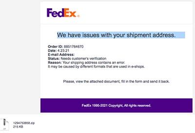 Why is FedEx unable to deliver?