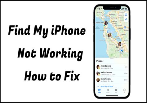 Why is Find My iPhone not working with family?