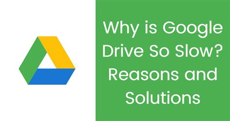 Why is Google Drive lagging?