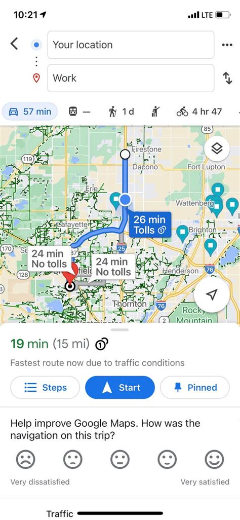 Why is Google Maps giving me slower routes?