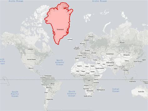 Why is Greenland so big on maps?