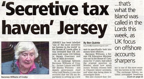 Why is Jersey a tax haven?