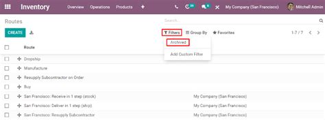 Why is MTO archived in Odoo?