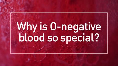 Why is O blood special?