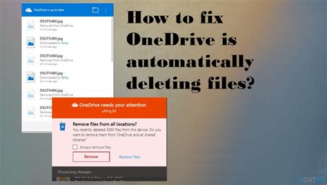 Why is OneDrive automatically deleting my files?