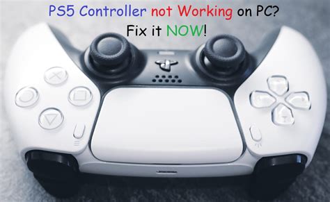 Why is PS5 controller not working?