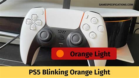 Why is PS5 light orange?