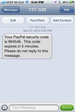 Why is PayPal asking for security code?