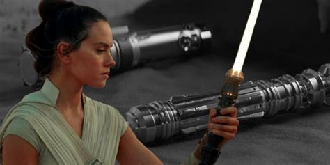 Why is Rey's lightsaber red?