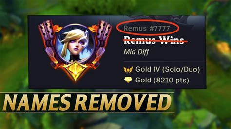 Why is Riot removing summoner names?